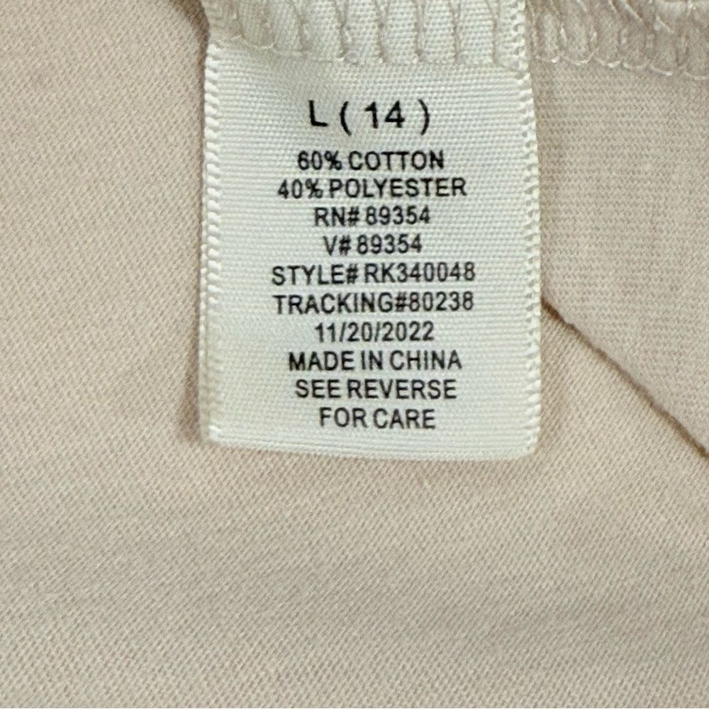 Retro Boho No Comment Girls Cream Cotton Blend Sunshine Graphic Tee Size 14 - Picture 7 of 8